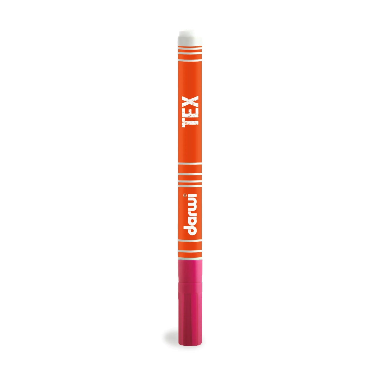 DARWI Marker Textilfarbe Fine Conical Pointe 1mm - Kirsche rot (Paket x10)