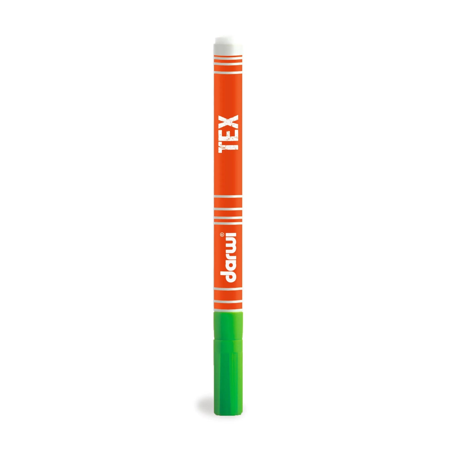DARWI Marqueur Peinture Textile Pointe Conique Fine 1mm - Vert prairie (Lot x10)