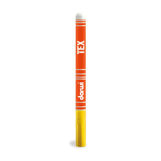 DARWI Marker Textile Paint Fine Conical Point 1mm - Yellow gold 751 (Pack x10)
