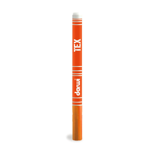 DARWI Marker Textile Paint Fine Conical Point 1mm - Orange 752 (Pack x10)