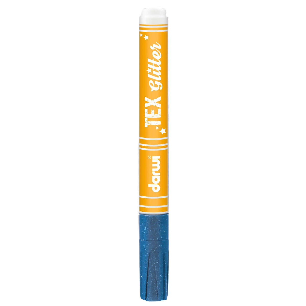 DARWI Marker Textilmalerei Pailleté Fine Conical Point 2mm - Pearl Blue (Paket x6)