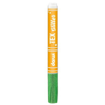 DARWI Marker Textile Painting Strawberry Fine Conical Point 2mm - Green meadow 611 (Pack x6)