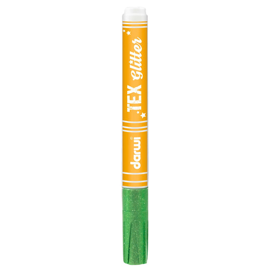 DARWI Marker Textile Painting Strawberry Fine Conical Point 2mm - Green meadow 611 (Pack x6)