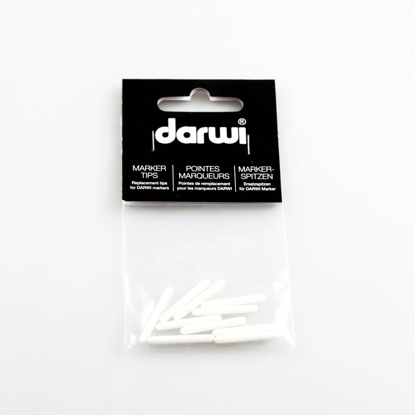 DARWI 10 Replacement points Marker Textile Paint Opaque Fine Conical Point 2mm (Pack x5)