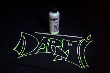 Darwi 80 ml bottle of Universal Acrylic Paint Phosphorescent - Nightlight 024 (Pack x5)
