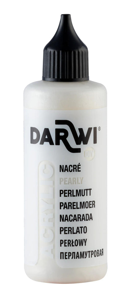Darwi 80 ml bottle of Universal Acrylic Paint Naked - White 085 (Pack x5)