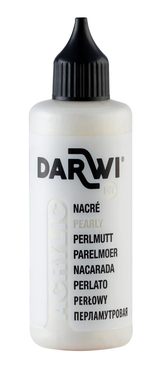 Darwi 80 ml bottle of Universal Acrylic Paint Naked - White 085 (Pack x5)