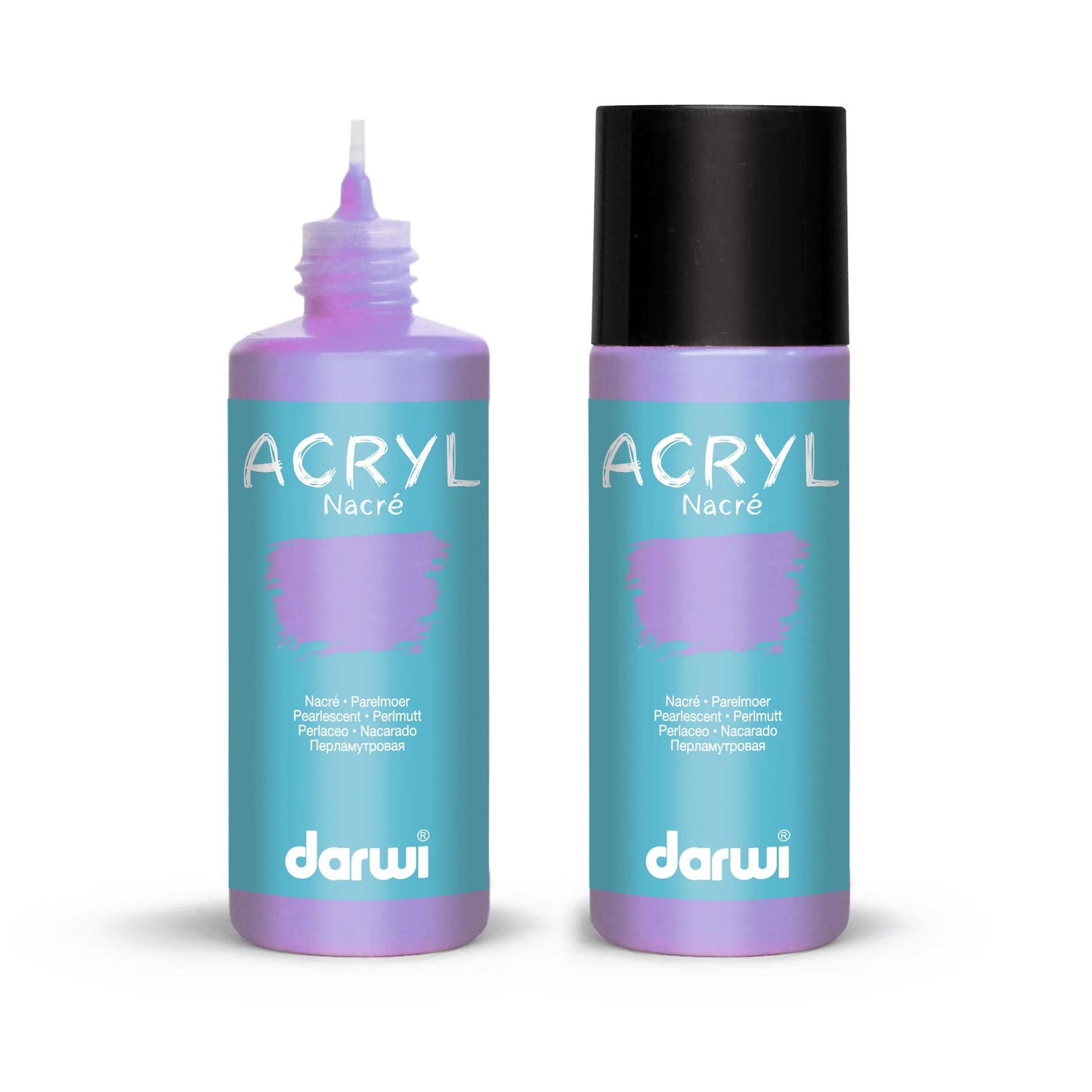 Darwi 80 ml bottle of Universal Acrylic Paint Naked - Lilas 931 (Pack x5)