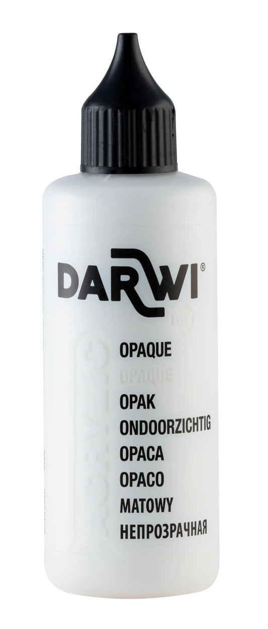 Darwi 80ml Bottle Universal Opaque Acrylic Painting - White 010 (Pack x5)