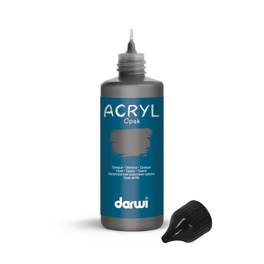 Darwi 80ml bottle Universal Acrylic Opaque Painting - Concrete 156 (Pack x5)