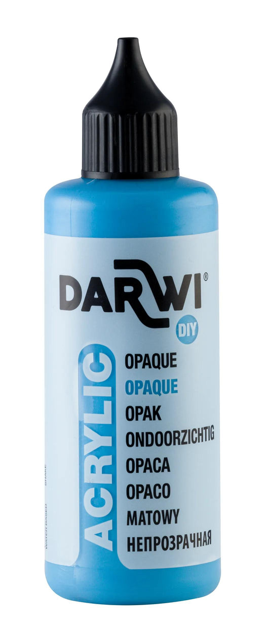 Darwi 80 ml bottle of Universal Opaque Acrylic Painting - Blue 215 (Pack x5)