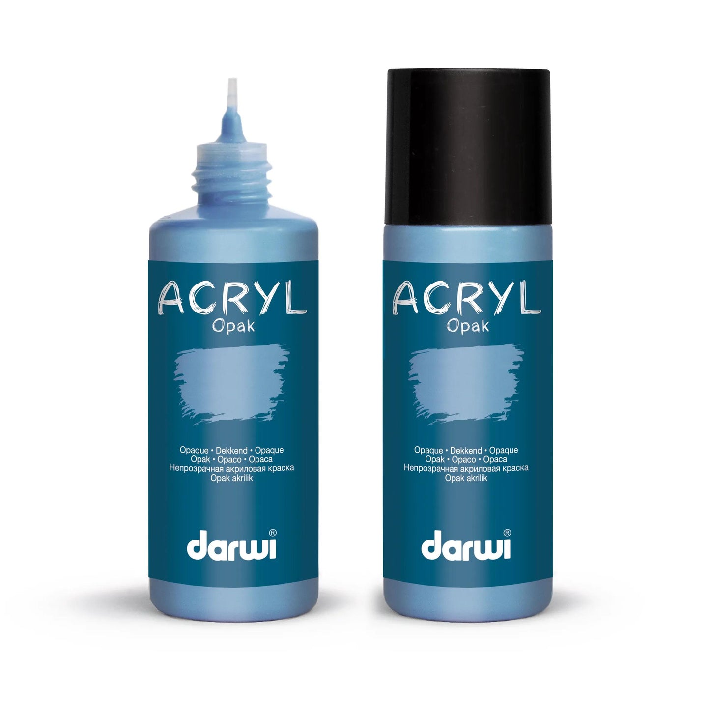 Darwi 80 ml bottle of Universal Opaque Acrylic Painting - Grey Blue 223 (Pack x5)