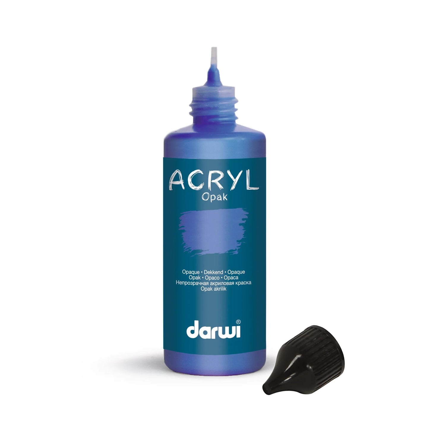 Darwi 80 ml bottle of Universal Opaque Acrylic Painting - Dark Blue 236 (Pack x5)