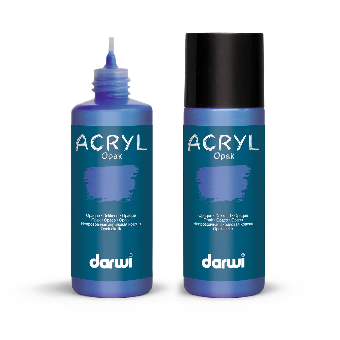 Darwi 80 ml bottle of Universal Opaque Acrylic Painting - Dark Blue 236 (Pack x5)