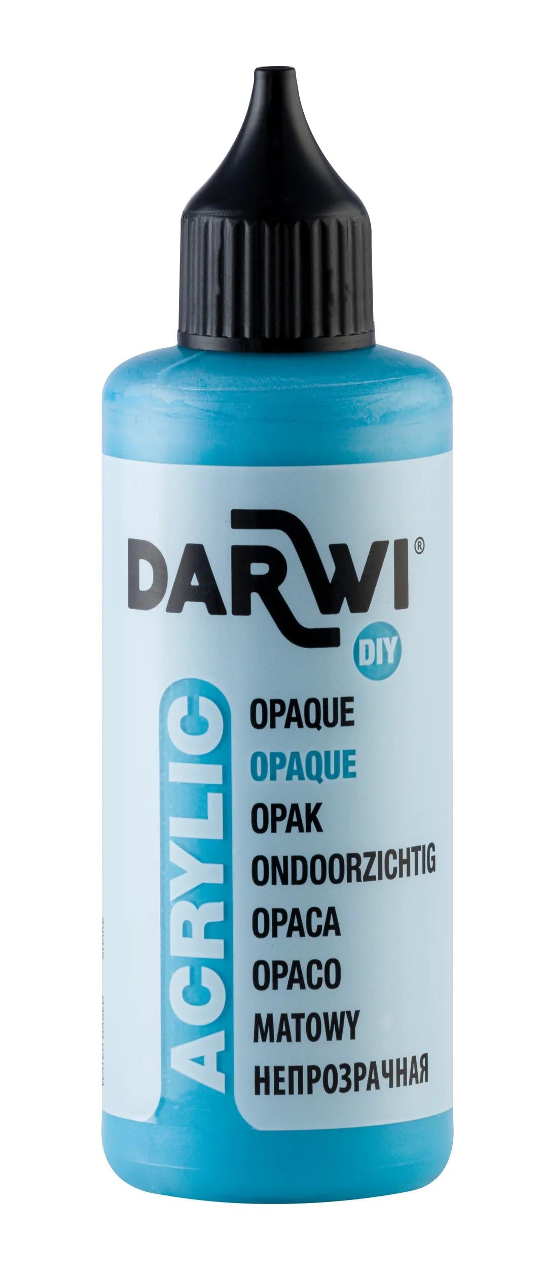 Darwi 80 ml bottle of Universal Opaque Acrylic Painting - Lagoon blue 280 (Pack x5)
