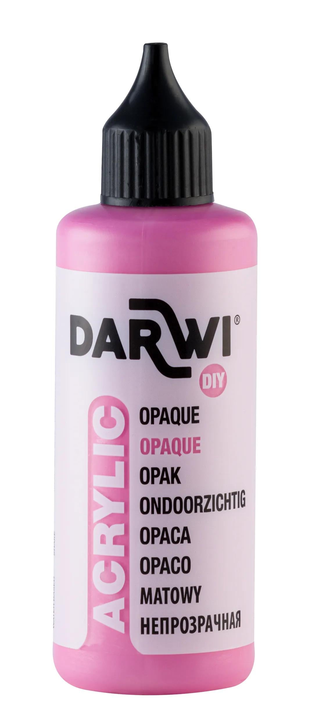 Darwi 80 ml bottle of Universal Opaque Acrylic Painting - Pink 475 (Pack x5)