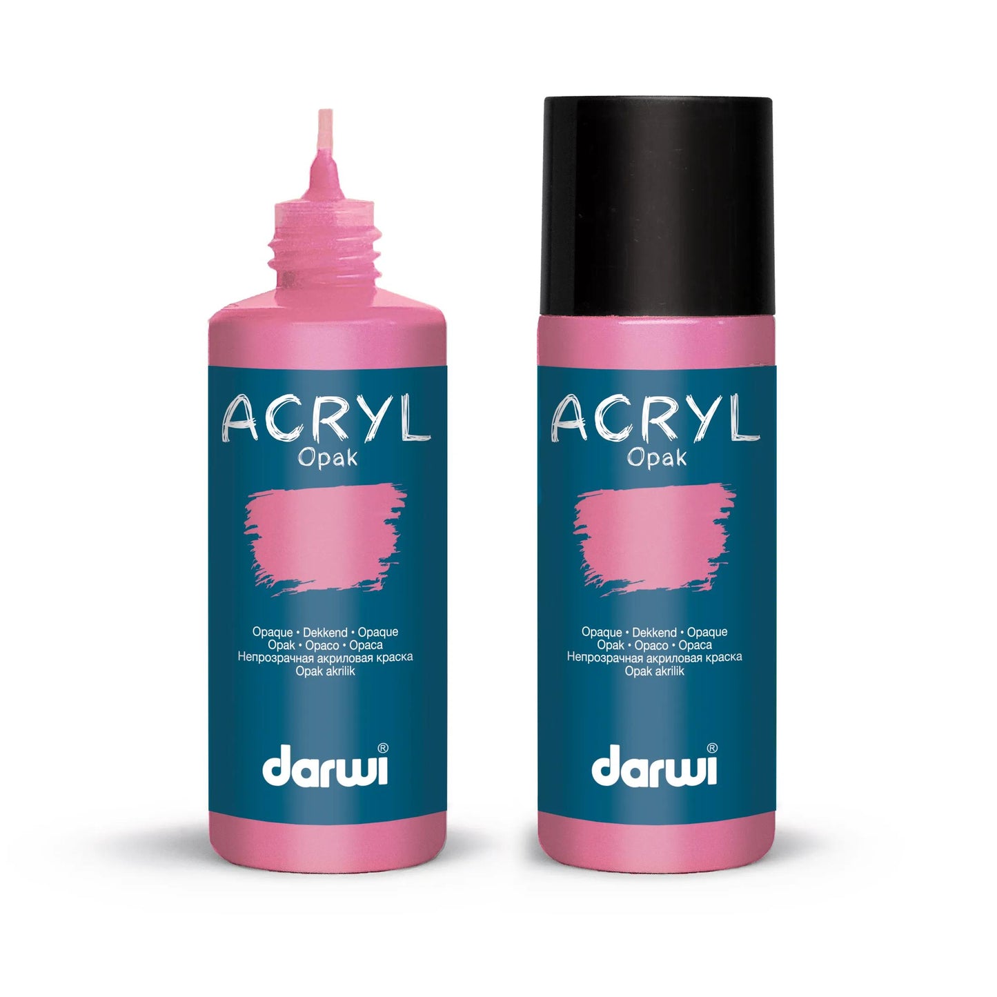 Darwi 80 ml bottle of Universal Opaque Acrylic Painting - Old rose 483 (Pack x5)