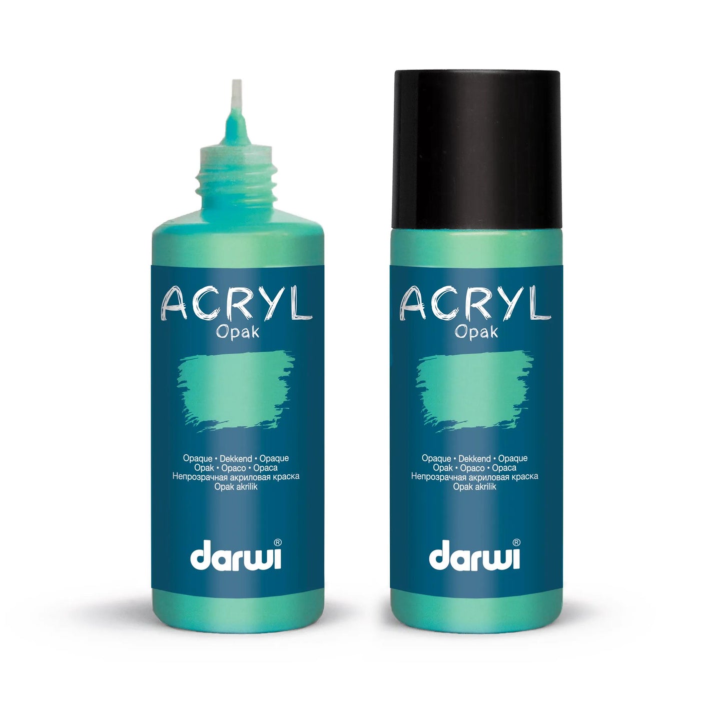 Darwi 80 ml bottle of Universal Opaque Acrylic Paint - Emerald Green 620 (Pack x5)