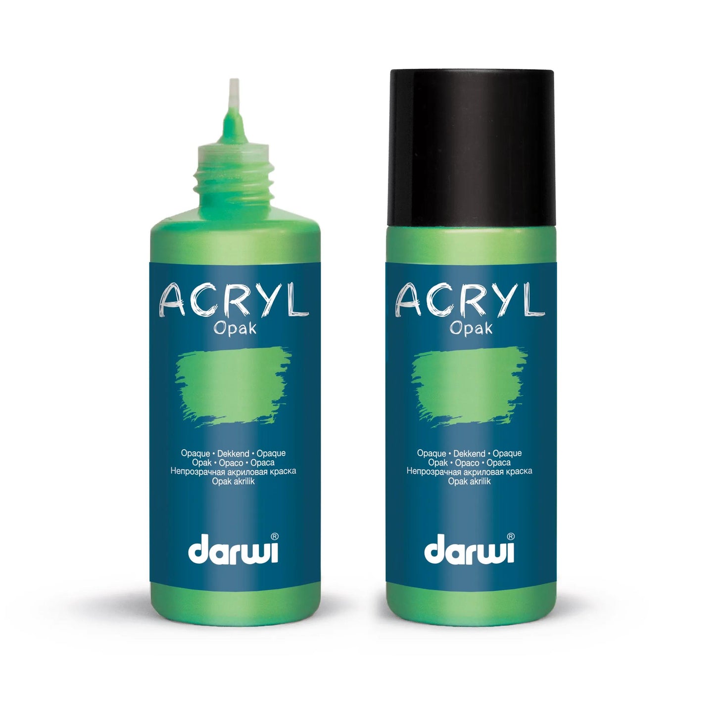 Darwi 80 ml bottle of Universal Opaque Acrylic Painting - Tropical Green 623 (Pack x5)