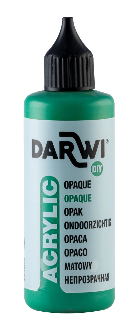 Darwi 80 ml bottle of Universal Opaque Acrylic Painting - Green fir 626 (Pack x5)