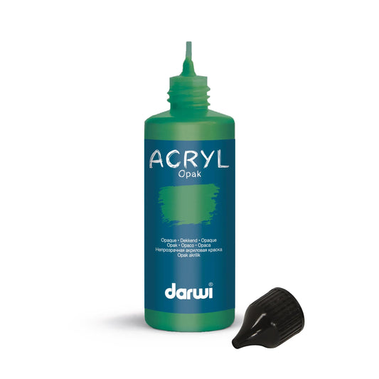 Darwi 80 ml bottle of Universal Opaque Acrylic Painting - Kaki 662 (Pack x5)