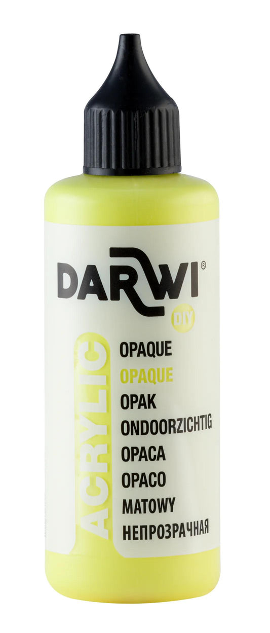 Darwi 80 ml bottle of Universal Opaque Acrylic Painting - Yellow lemon 716 (Pack x5)