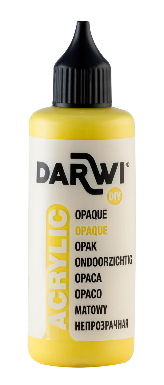 Darwi 80 ml bottle of Universal Opaque Acrylic Painting - yellow sun 720 (Pack x5)