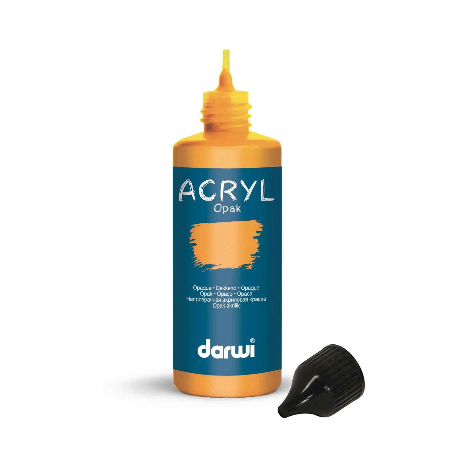 Darwi 80 ml bottle of Universal Acrylic Paint Opaque - Ocre 746 (Pack x5)