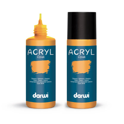 Darwi 80 ml bottle of Universal Acrylic Paint Opaque - Ocre 746 (Pack x5)