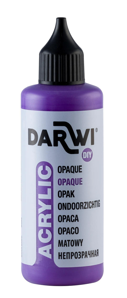 Darwi 80 ml bottle of Universal Opaque Acrylic Painting - Violet 900 (Pack x5)