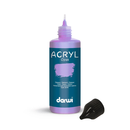 Darwi 80 ml bottle of Universal Opaque Acrylic Painting - Lilas 931 (Pack x5)
