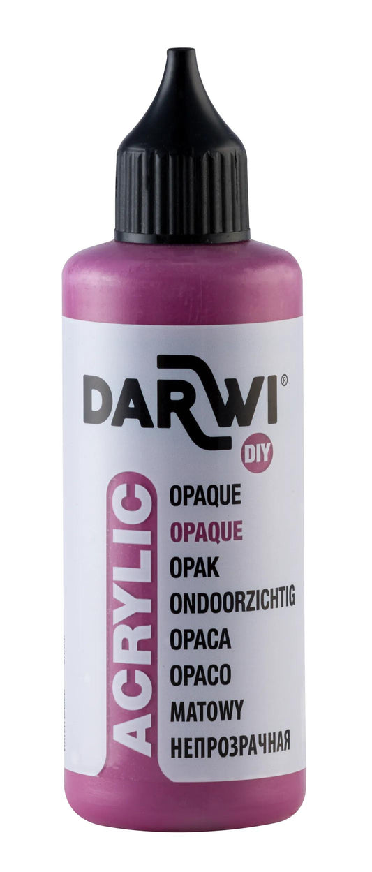 Darwi 80 ml bottle of Universal Opaque Acrylic Painting - Plum 959 (Pack x5)