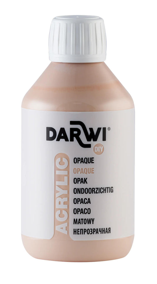 Darwi 250 ml bottle of Universal Acrylic Paint Opaque - Nude 425 (Pack x3)