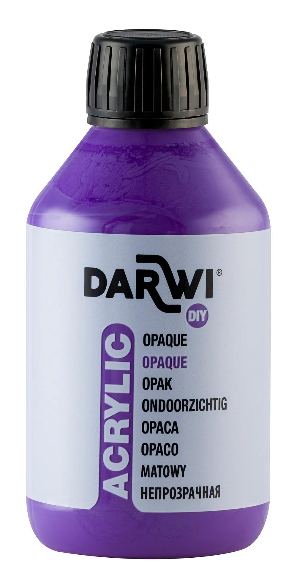 Darwi 250 ml bottle of Universal Acrylic Paint Opaque - Violet 900 (Pack x3)
