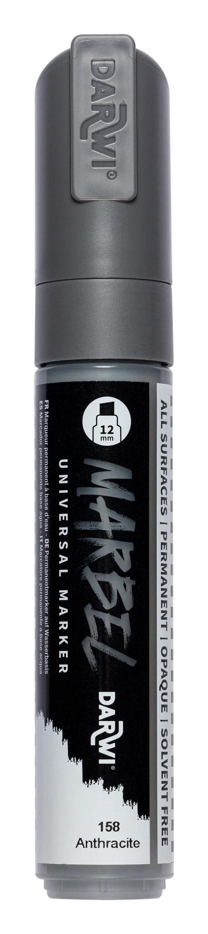 MARBEL Universal Marker Pointe Biseau Large 12mm - Anthracite 158 (Pack x3)