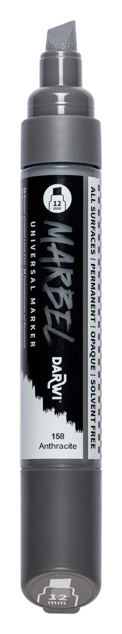 MARBEL Universal Marker Pointe Biseau Large 12mm - Anthracite 158 (Pack x3)