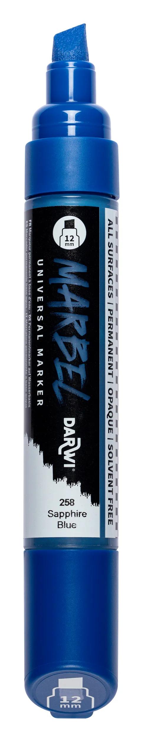 MARBEL Universal Marker Pointe Biseau Large 12mm - Sapphire Blue 258 (Pack x3)