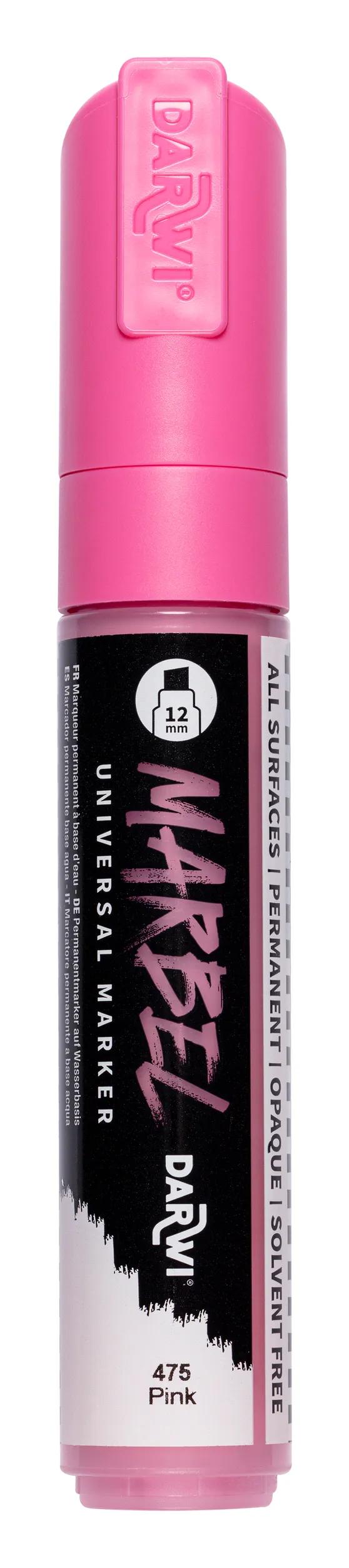 MARBEL Universal Marker Pointe Biseau Large 12mm - Pink 475 (Pack x3)