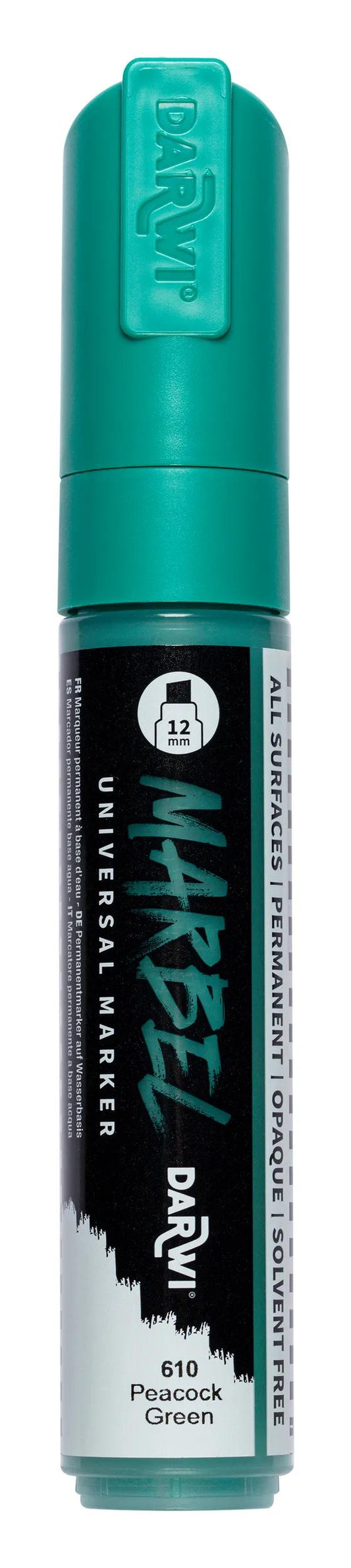 MARBEL Universal marker Pointe Biseau Large 12mm - Peacock green 610 (Pack x3)