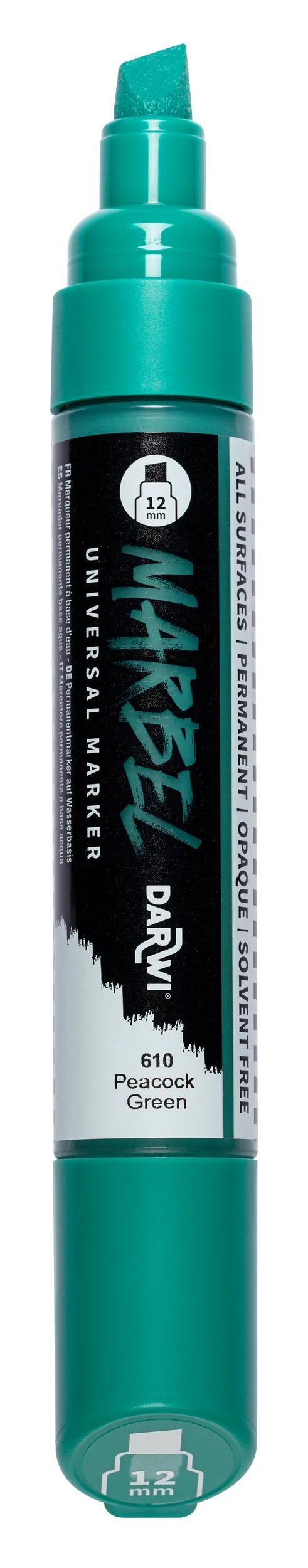 MARBEL Universal marker Pointe Biseau Large 12mm - Peacock green 610 (Pack x3)