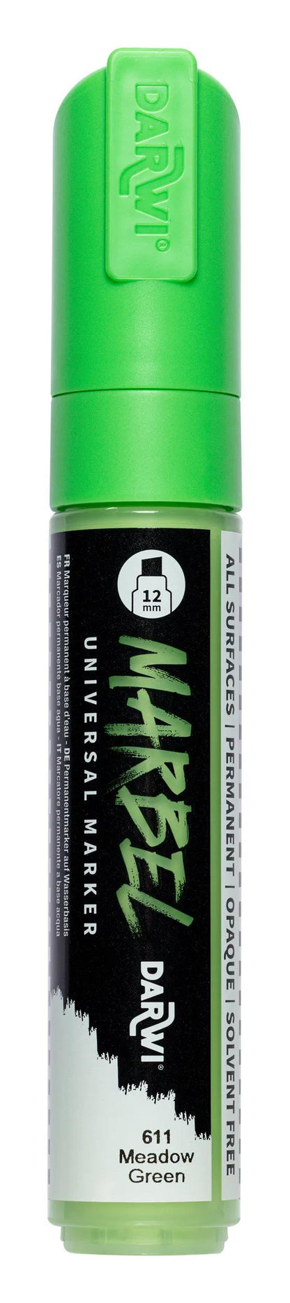 MARBEL Universal Marker Pointe Biseau Large 12mm - Green Prairie 611 (Pack x3)