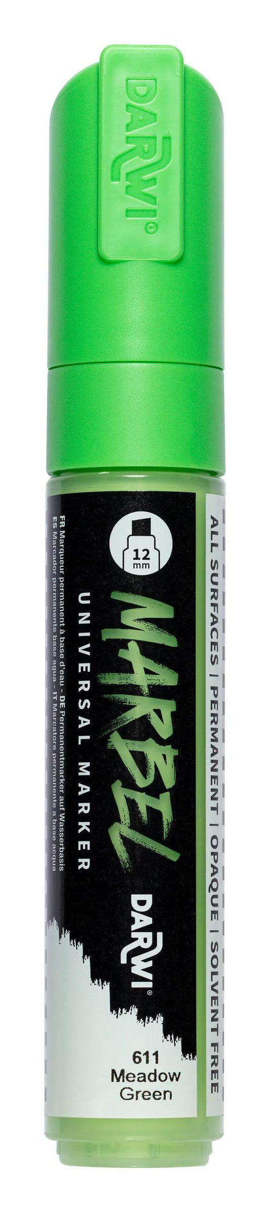 MARBEL Universal Marker Pointe Biseau Large 12mm - Green Prairie 611 (Pack x3)
