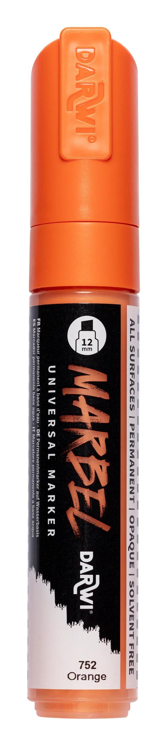 MARBEL Universal Marker Pointe Biseau Large 12mm - Orange 752 (Pack x3)