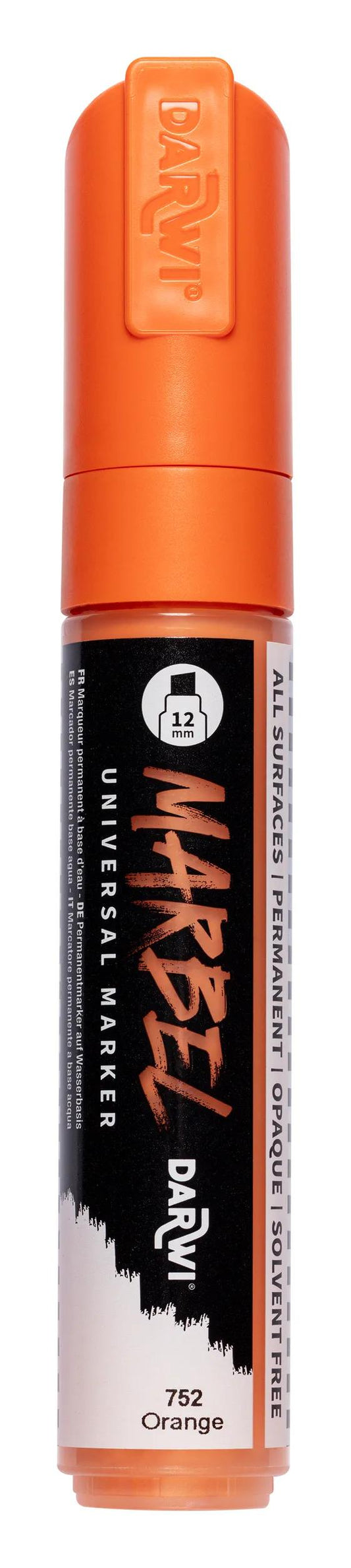 MARBEL Universal Marker Pointe Biseau Large 12mm - Orange 752 (Pack x3)