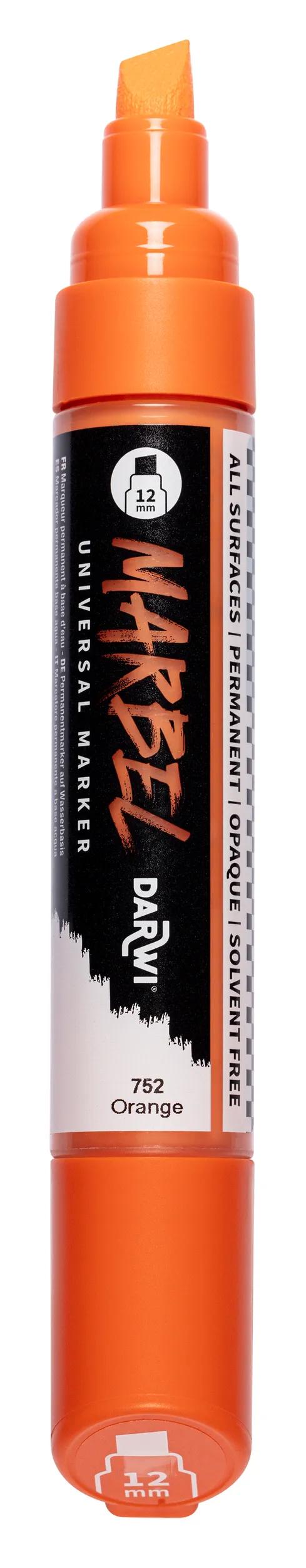 MARBEL Universal Marker Pointe Biseau Large 12mm - Orange 752 (Pack x3)
