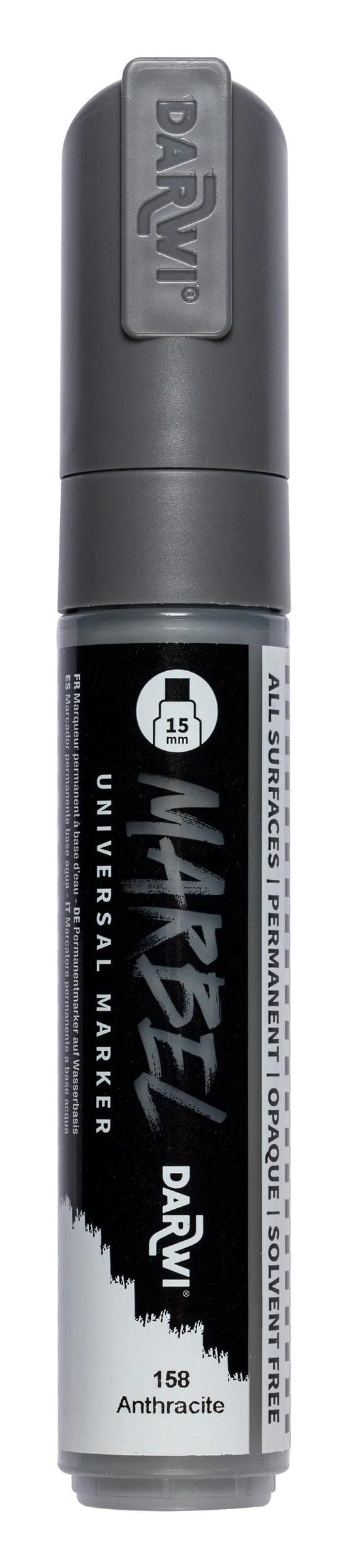 MARBEL Universal Marker Point Rectangular Large 15mm - Anthracite 158 (Pack x3)