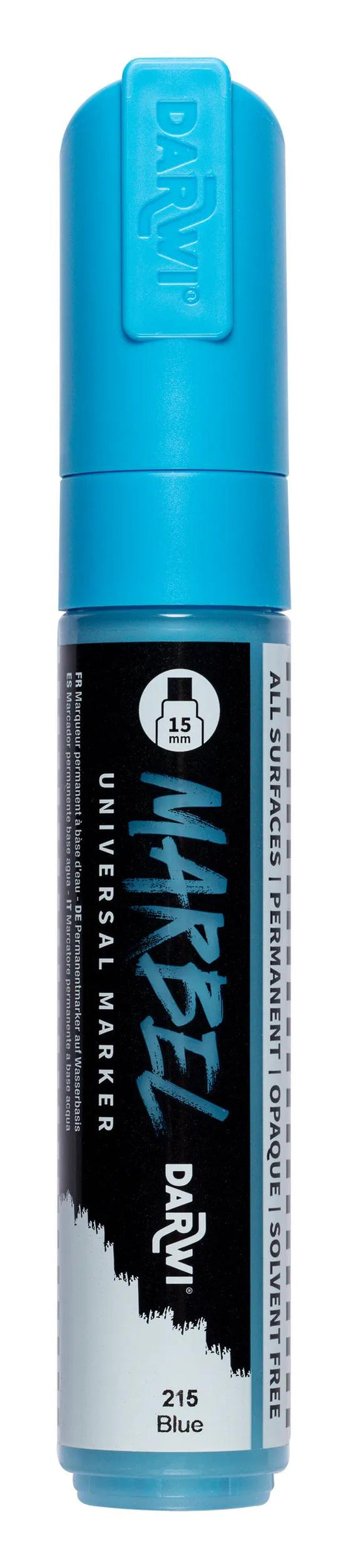 MARBEL Universal Marker Point Rectangular Large 15mm - Blue 215 (Pack x3)