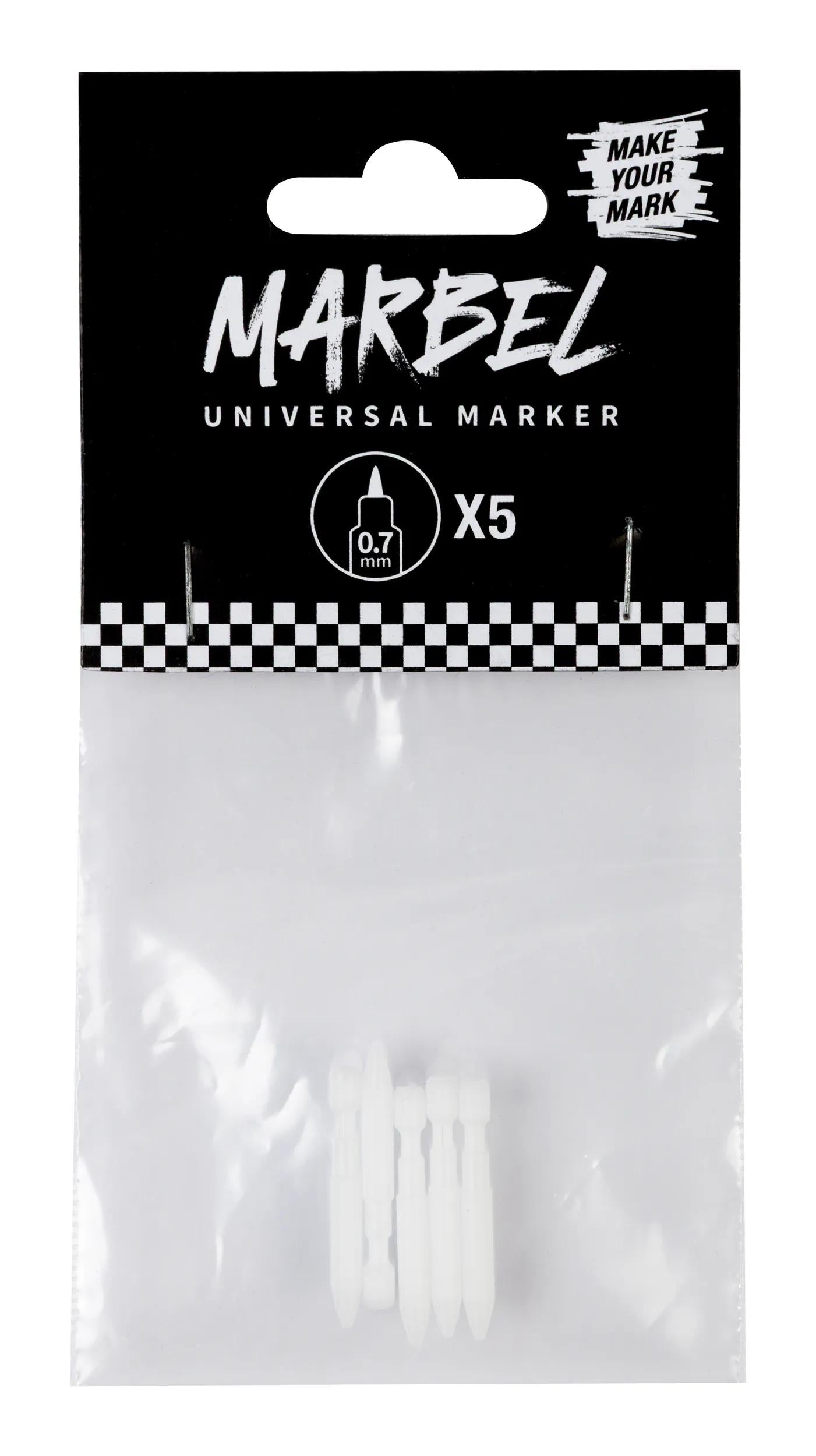 MARBEL Replacement point markers 0.7mm (5 pieces) (Pack x5)