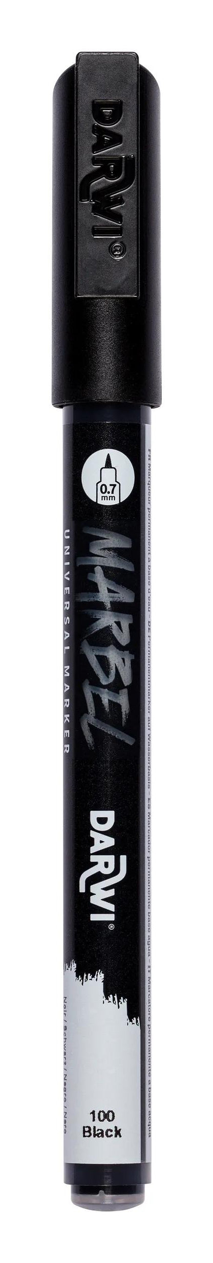 MARBEL Universal Point Marker Extra fein 0,7mm - Schwarz (Paket x6)