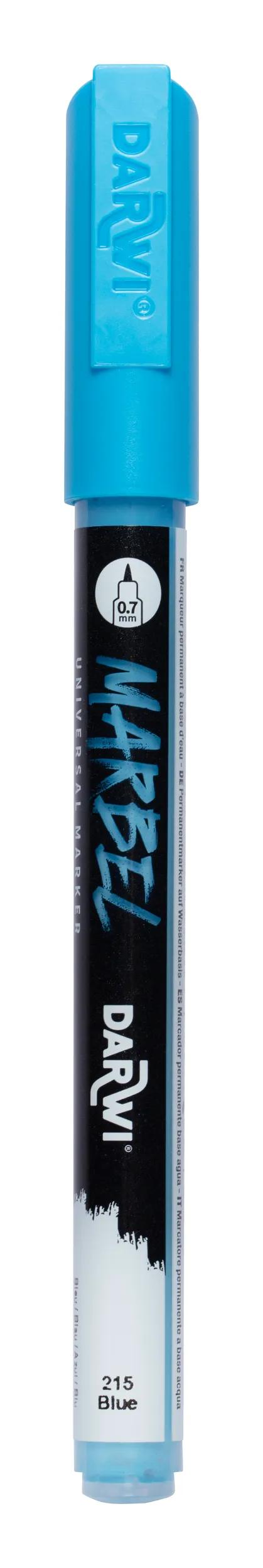MARBEL Universal Point Point Marker Extra Fine 0.7mm - Blue 215 (Pack x6)